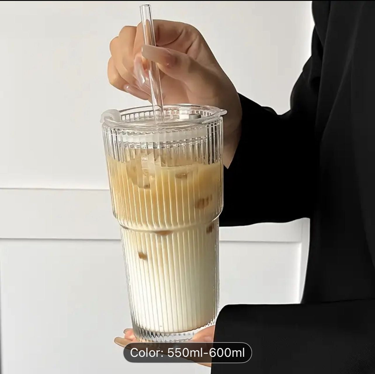 1pc Transparent Glass Cup